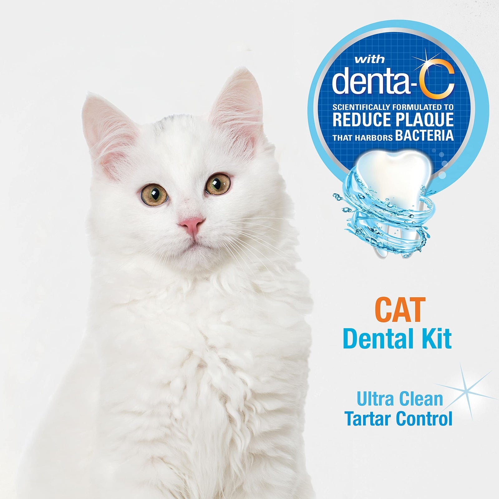 Nylabone Cat Toothbrush and Toothpaste Dental Care Kit for Fresh Breath